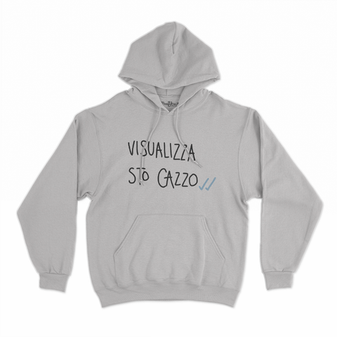 felpa con cappuccio unisex- visualizza sto cazzo nero