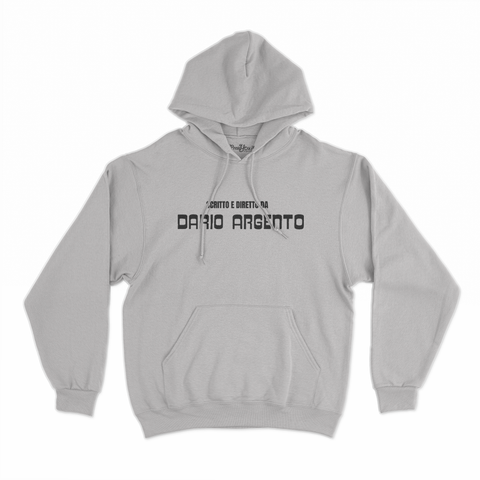 felpa con cappuccio unisex- scritto e diretto da dario