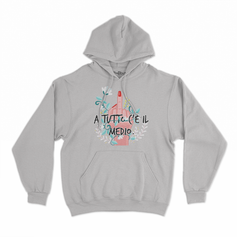 felpa con cappuccio unisex- a tutto c'è il medio