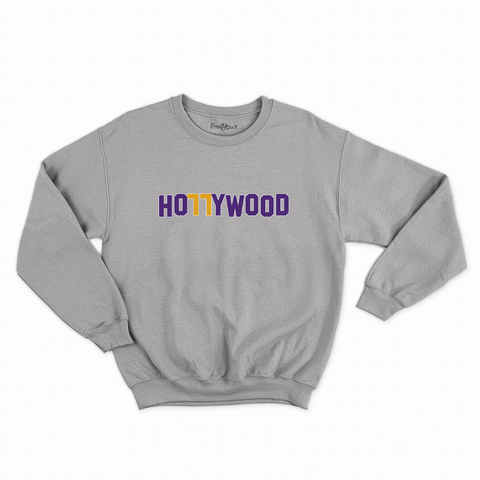 felpa con girocollo unisex- hollywood los angeles luka 77