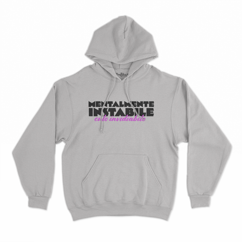 felpa con cappuccio unisex- mentalmente instabile culo invidiabile