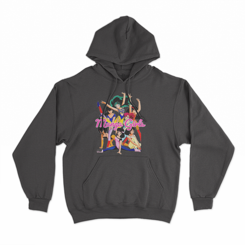 felpa con cappuccio unisex- manga girls