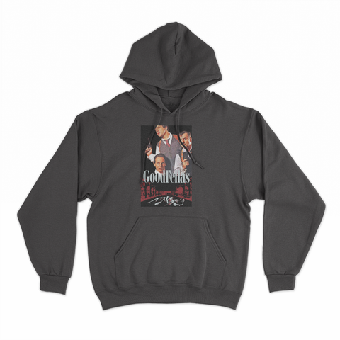 felpa con cappuccio unisex- quei bravi ragazzi aldo e giovanni rit