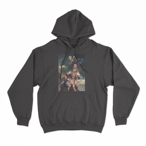 felpa con cappuccio unisex- vichinghi aldo e giovanni rit