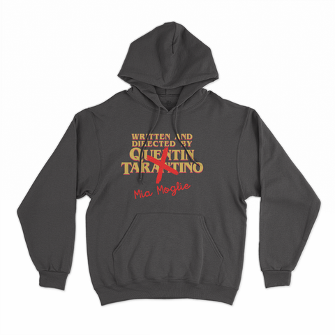 felpa con cappuccio unisex- scritto e diretto da mia moglie