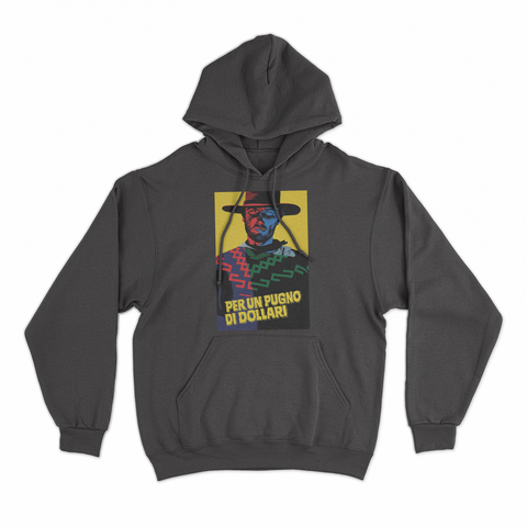 felpa con cappuccio unisex- per un pugno western