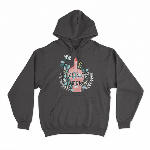 felpa con cappuccio unisex- a tutto c'è il medio