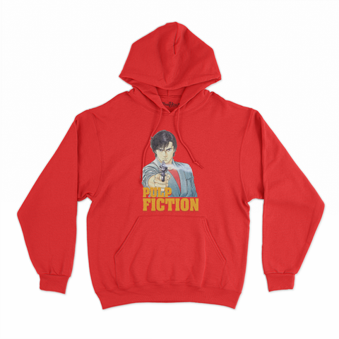 felpa con cappuccio unisex- pulp hunter manga