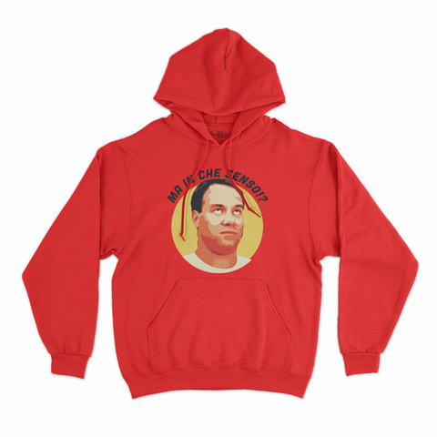 felpa con cappuccio unisex- mimmo ma in che senso