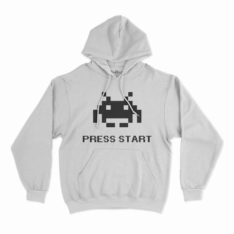 felpa con cappuccio unisex- alien press start