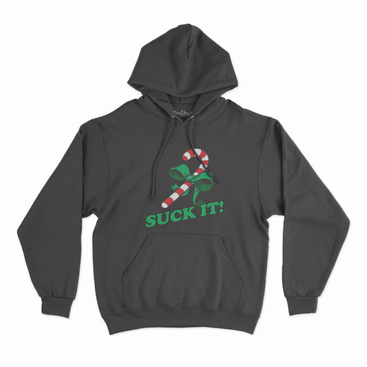 felpa con cappuccio unisex-regalo di natale suck it