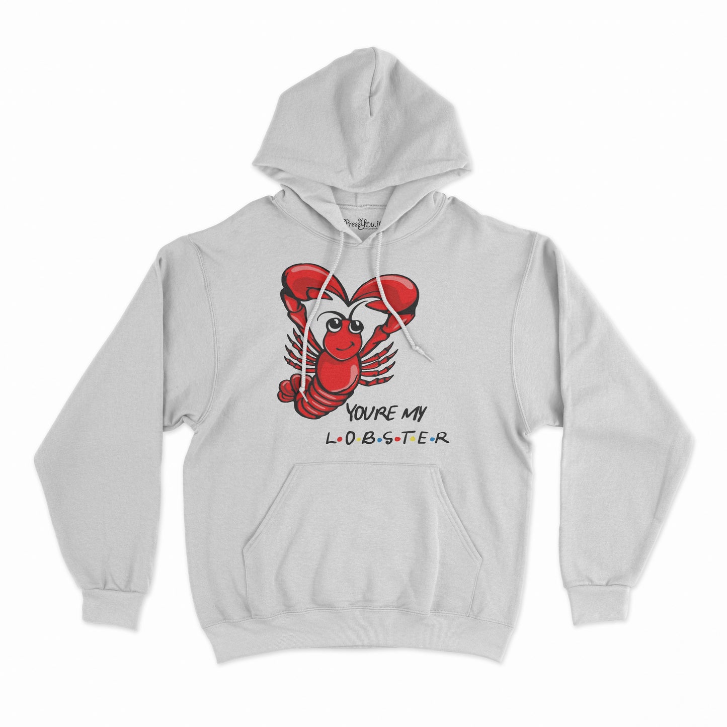 felpa con cappuccio unisex- you re my lobster