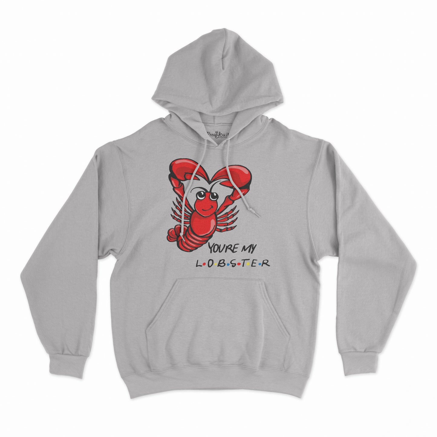 felpa con cappuccio unisex- you re my lobster