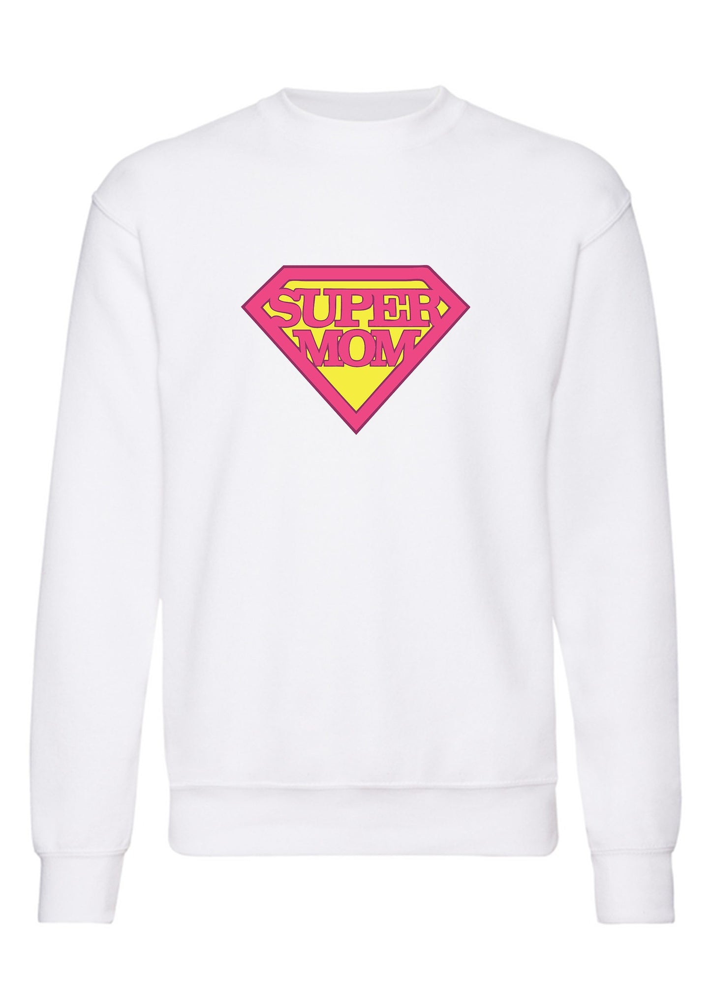 felpa girocollo unisex- super mom