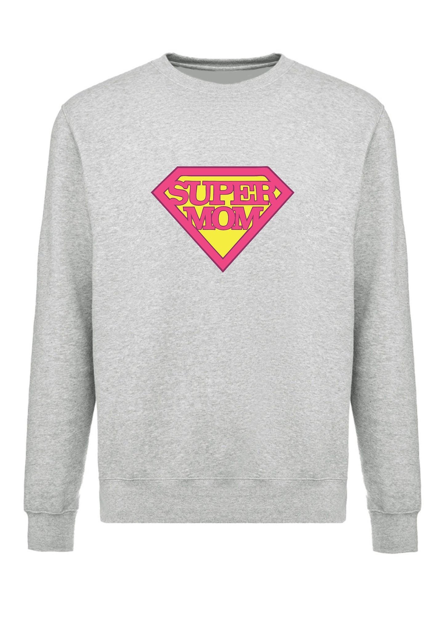 felpa girocollo unisex- super mom