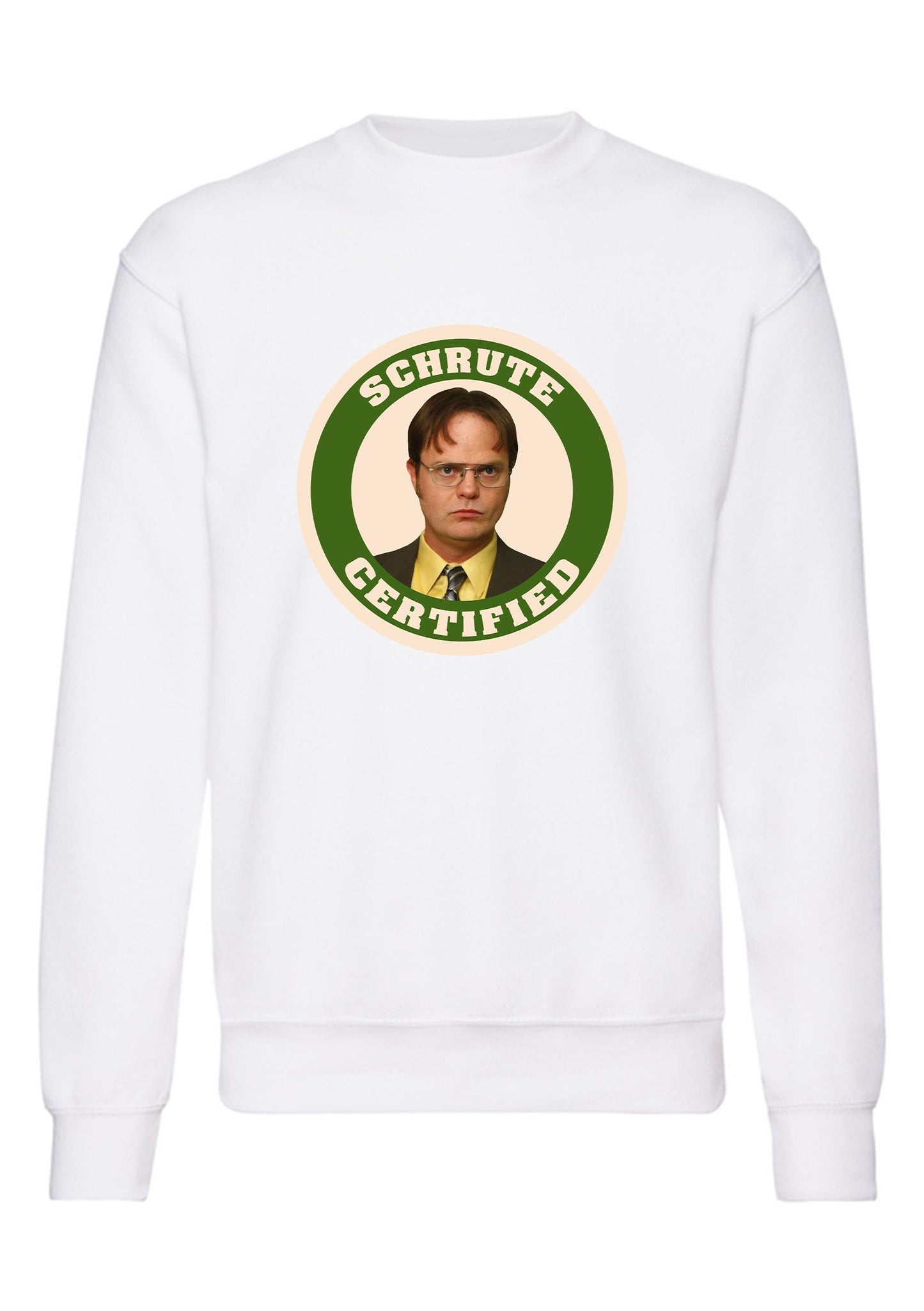 felpa girocollo unisex- schrute certified