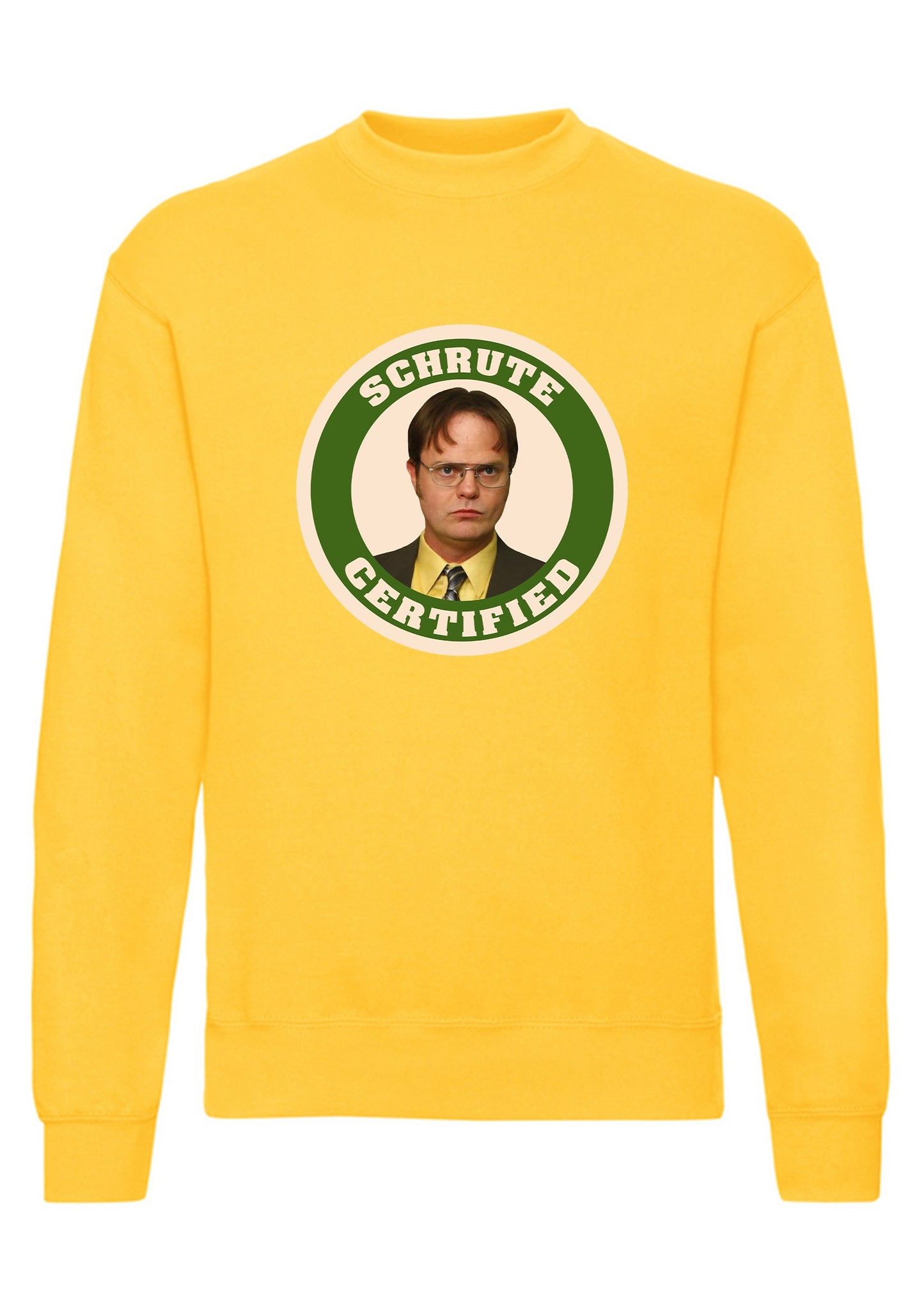 felpa girocollo unisex- schrute certified