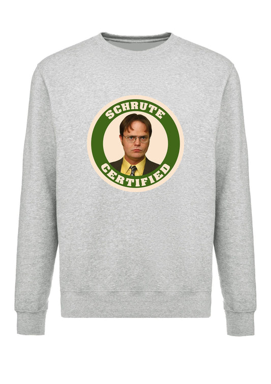 felpa girocollo unisex- schrute certified