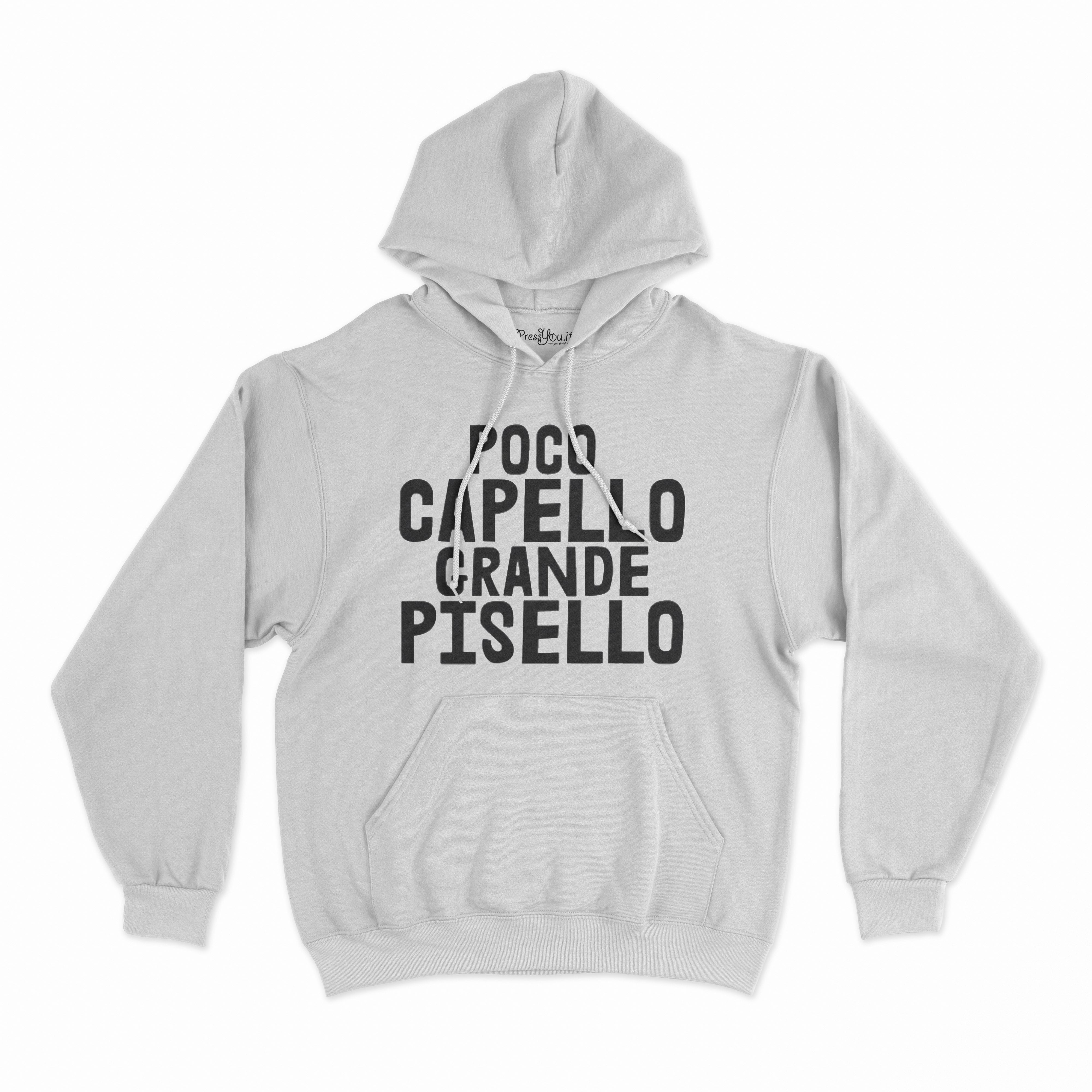 felpa con cappuccio unisex poco capello grande pisello