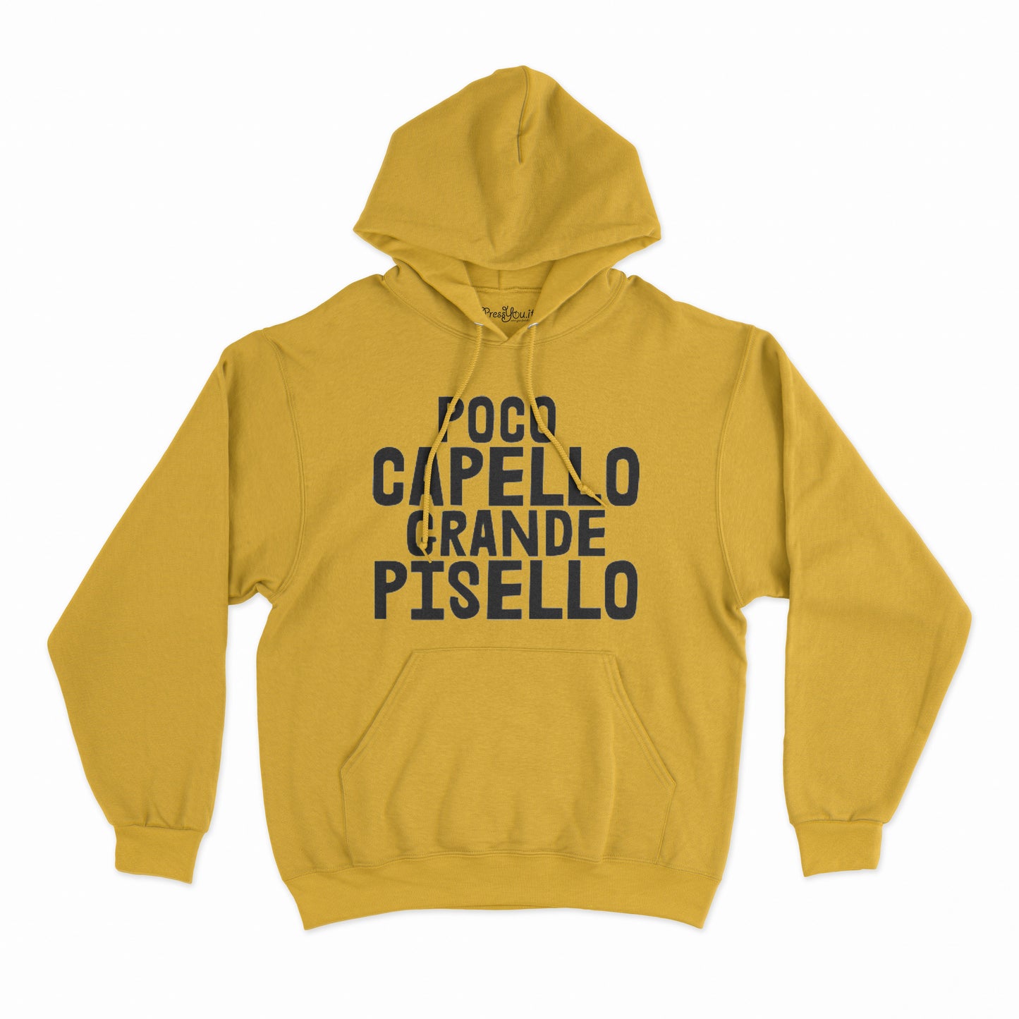 felpa con cappuccio unisex- poco capello grande pisello