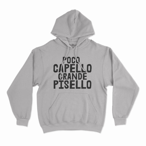 felpa con cappuccio unisex- poco capello grande pisello