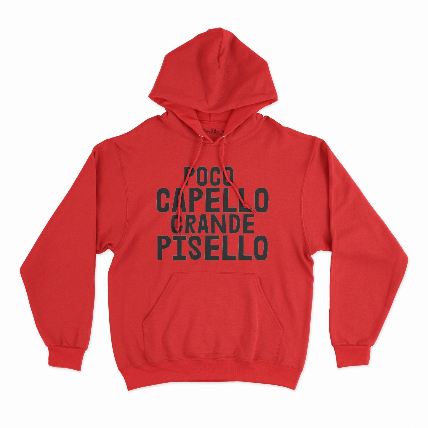 felpa con cappuccio unisex- poco capello grande pisello