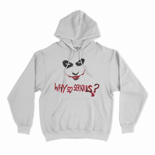 felpa con cappuccio unisex- why so serious pagliaccio