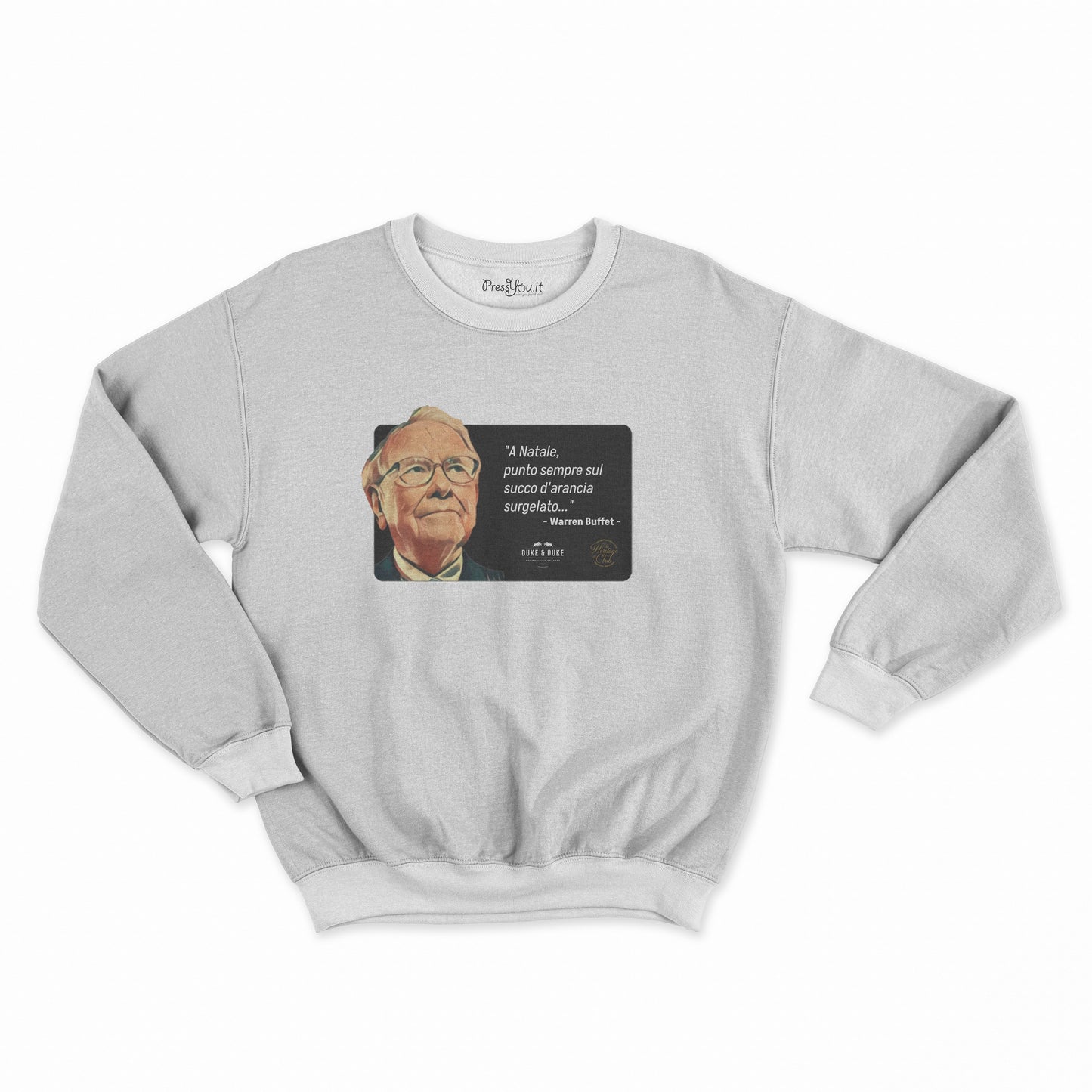 felpa girocollo unisex- warren buffet