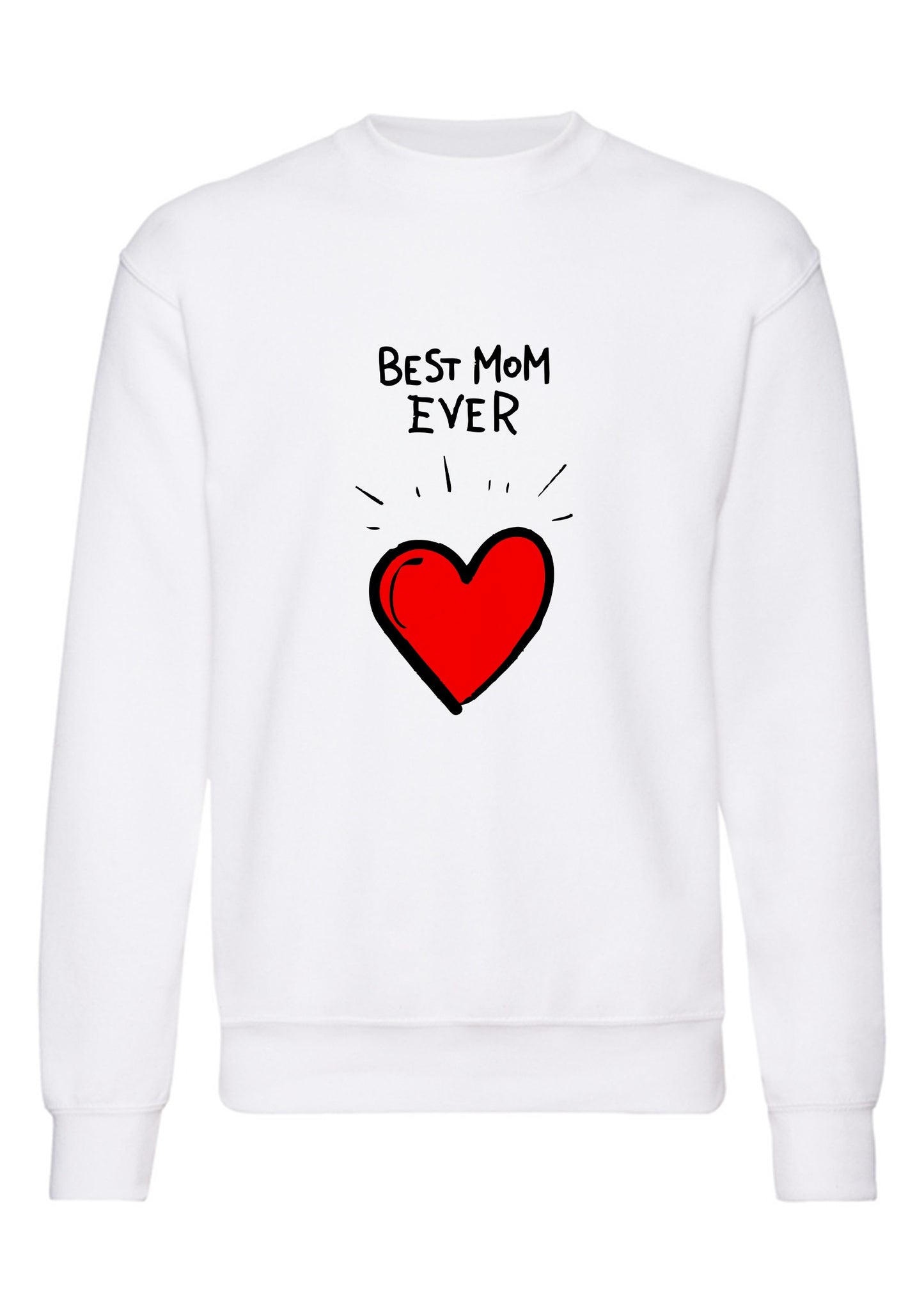 felpa girocollo unisex- best mom ever mamma