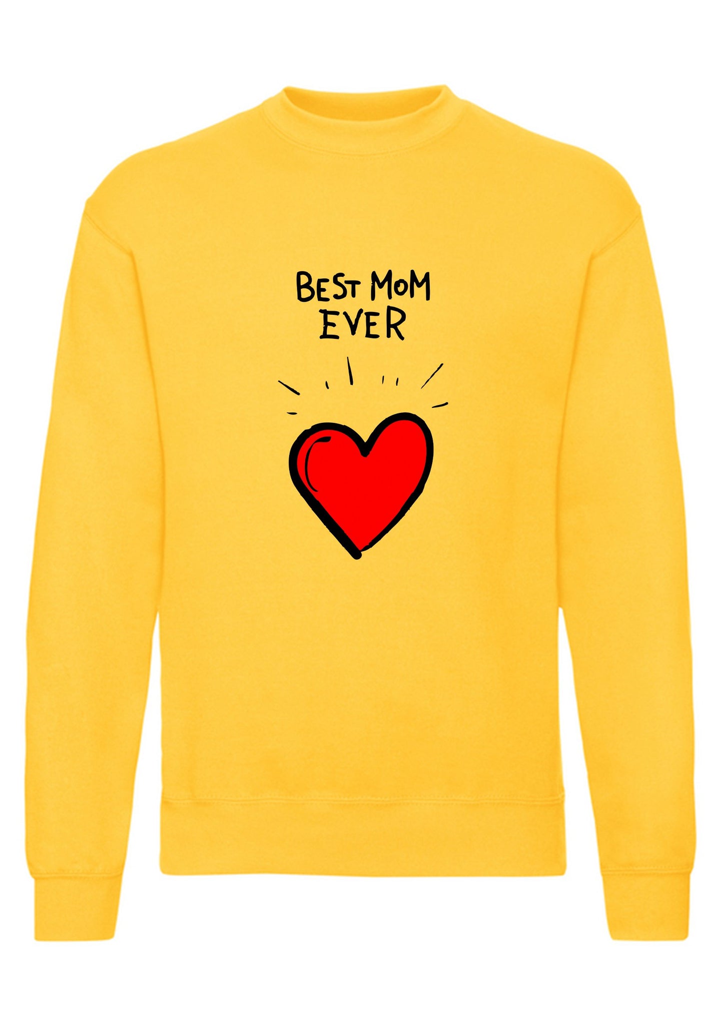 felpa girocollo unisex- best mom ever mamma