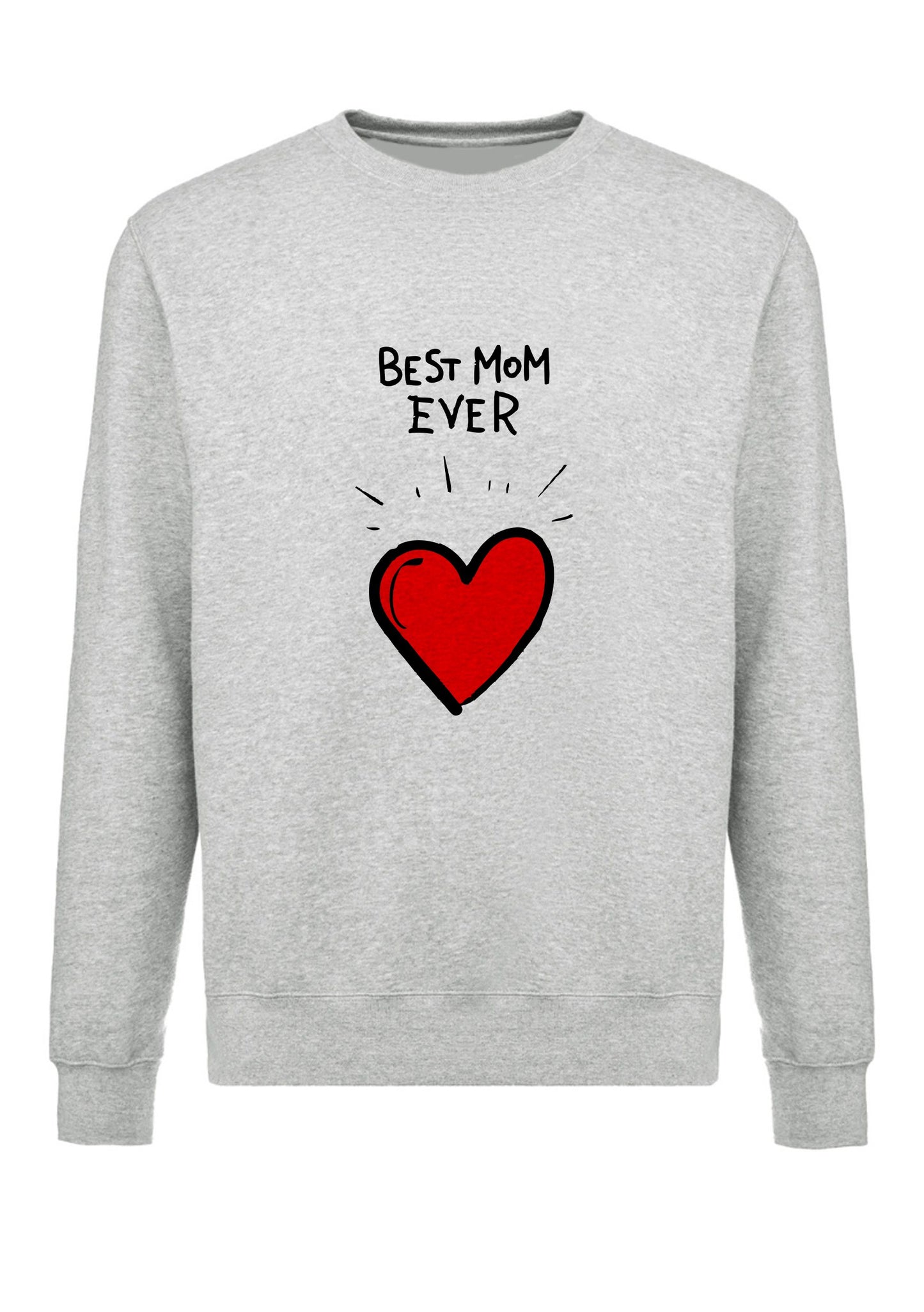 felpa girocollo unisex- best mom ever mamma