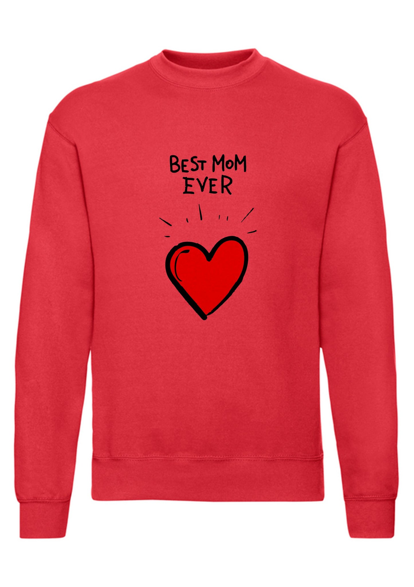 felpa girocollo unisex- best mom ever mamma