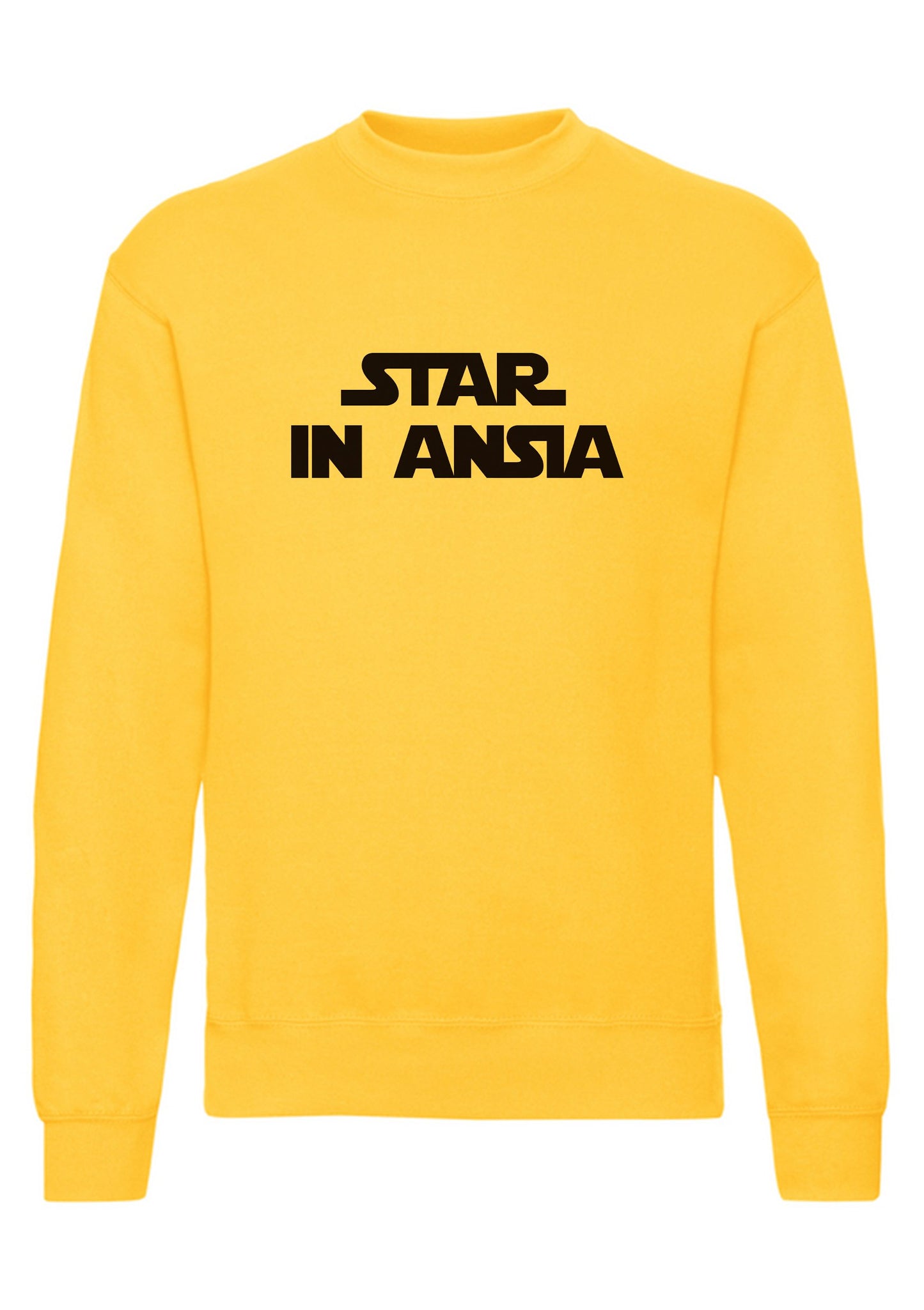 felpa girocollo unisex- star in ansia