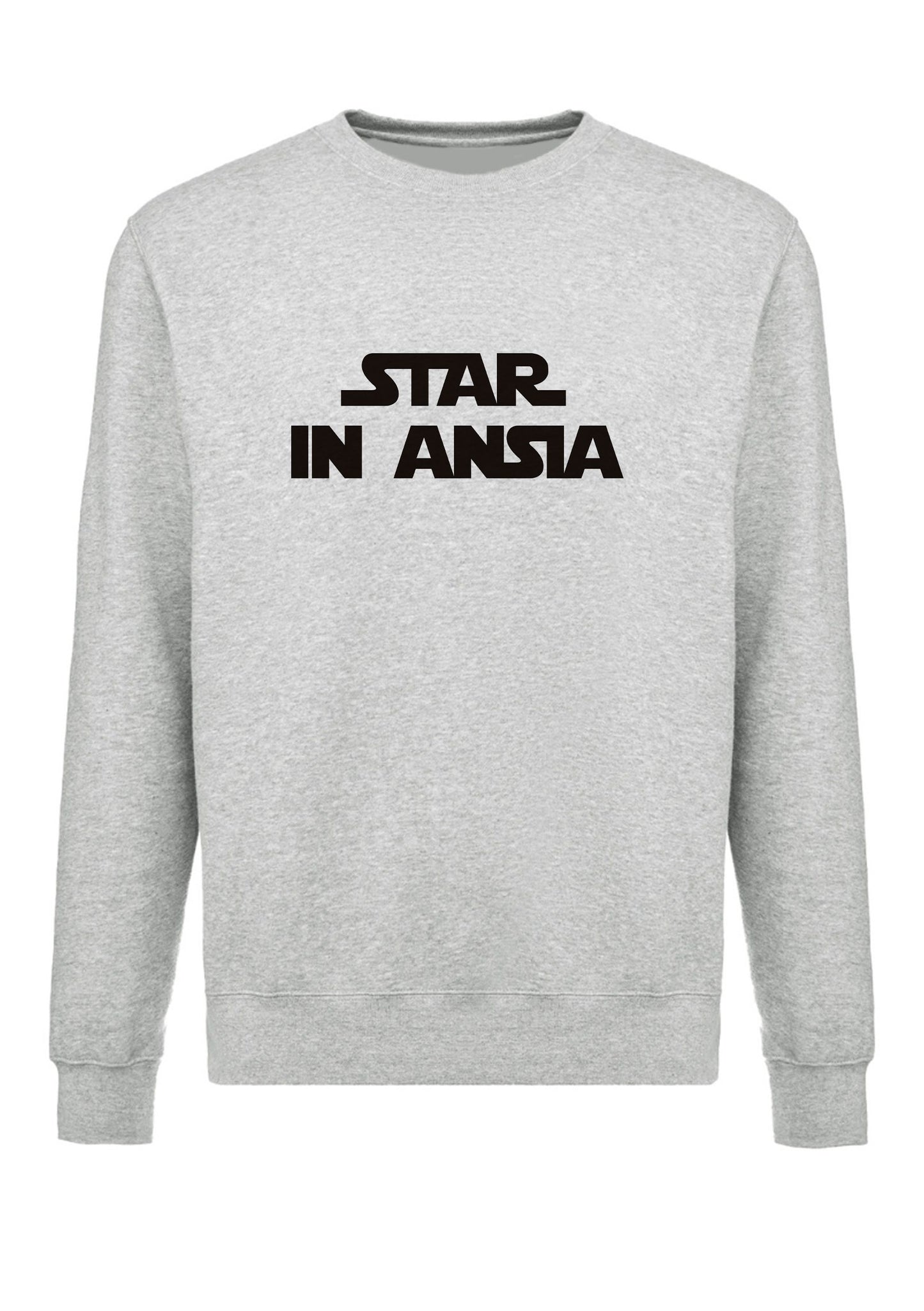 felpa girocollo unisex- star in ansia