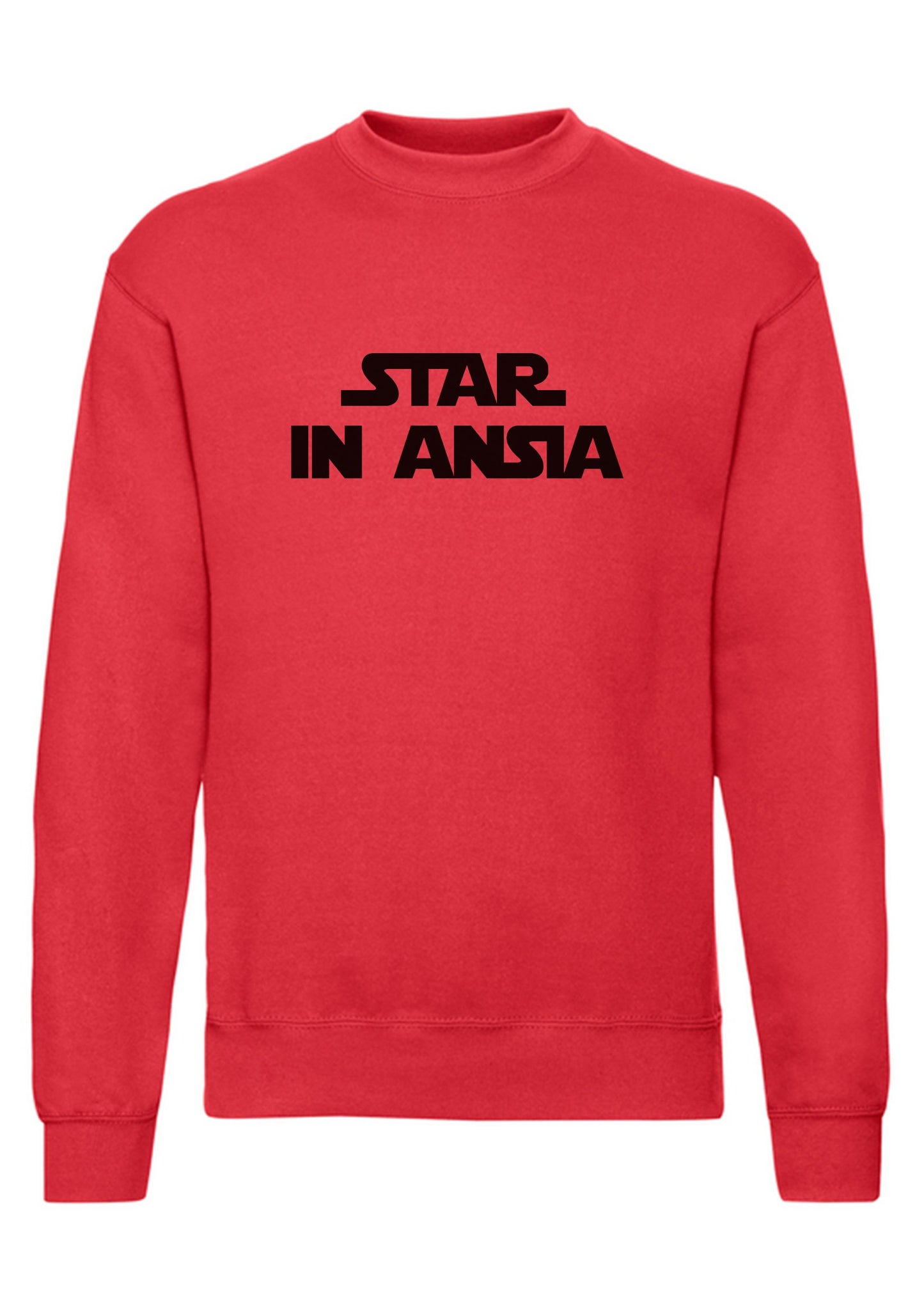 felpa girocollo unisex- star in ansia