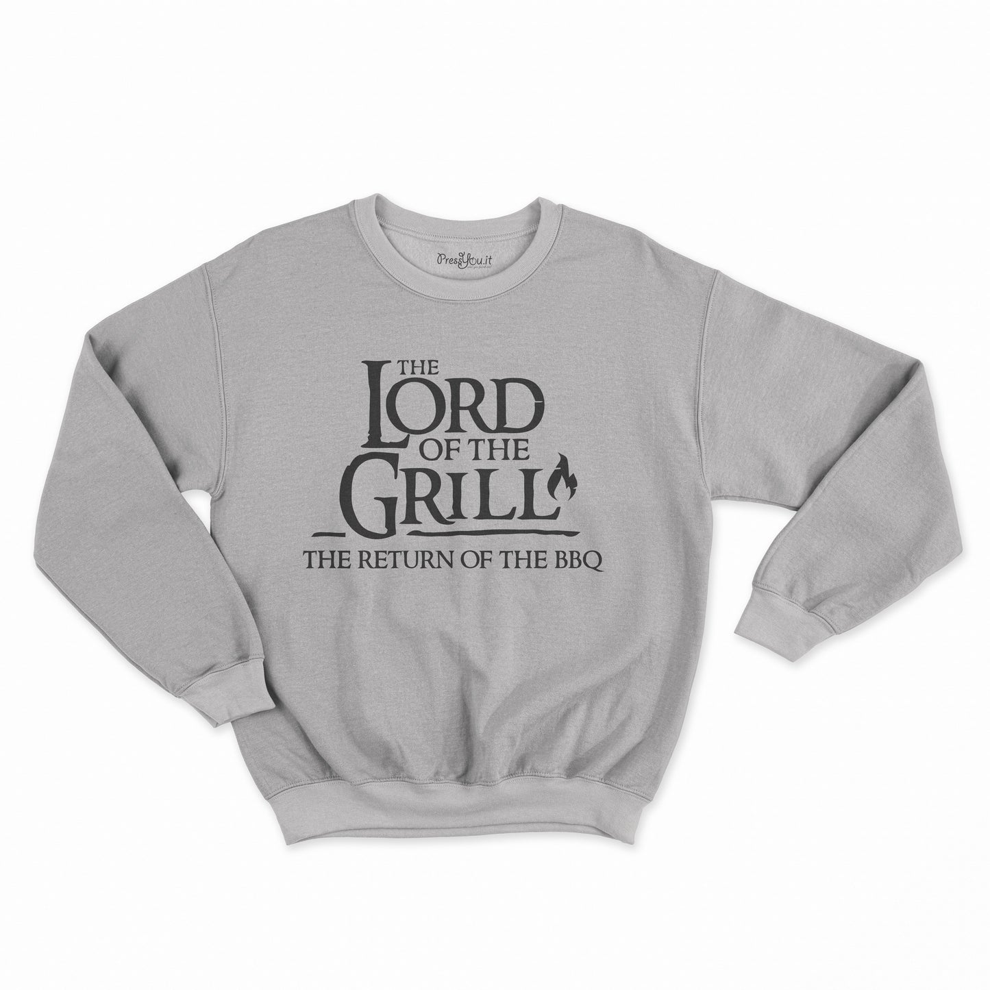 felpa girocollo unisex- the lord of the grill