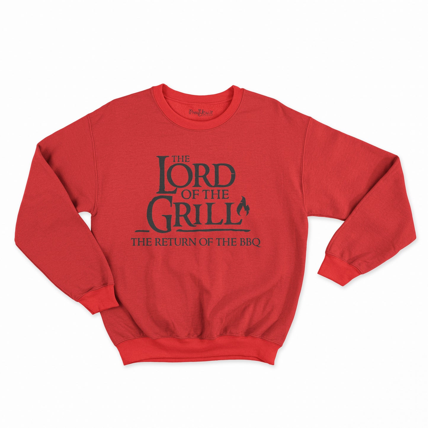 felpa girocollo unisex- the lord of the grill