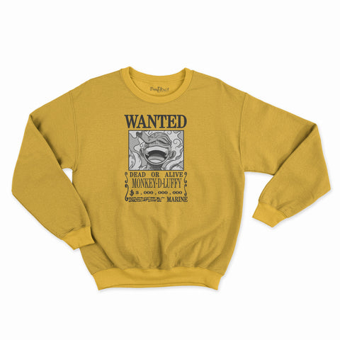 felpa girocollo unisex- ragazzo di gomma wanted