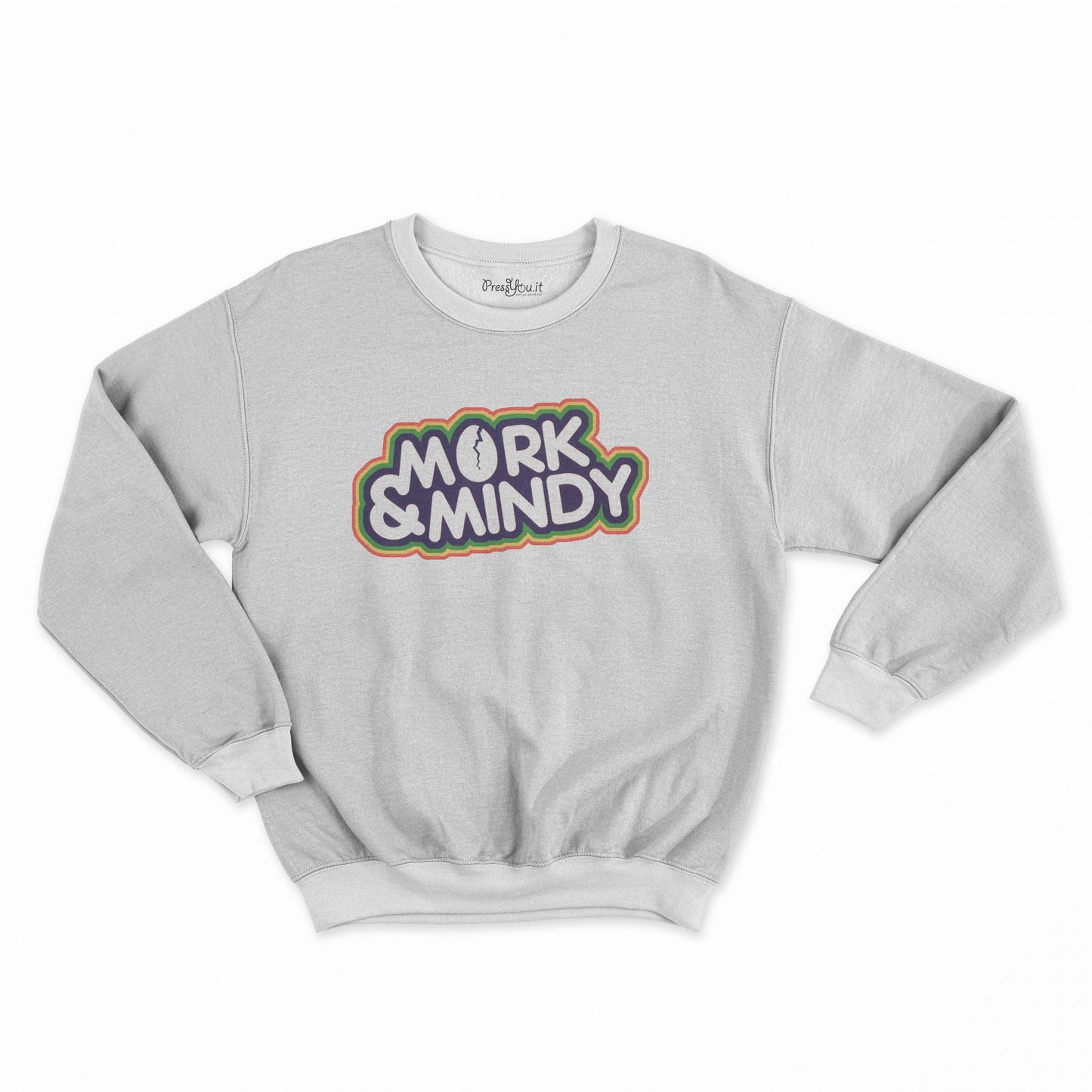 felpa girocollo unisex-mork & mindy