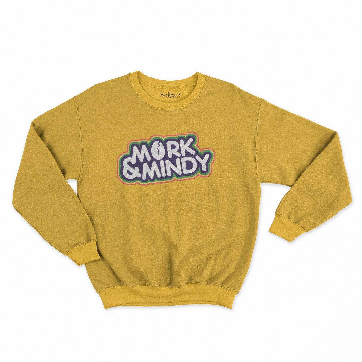 felpa girocollo unisex-mork & mindy