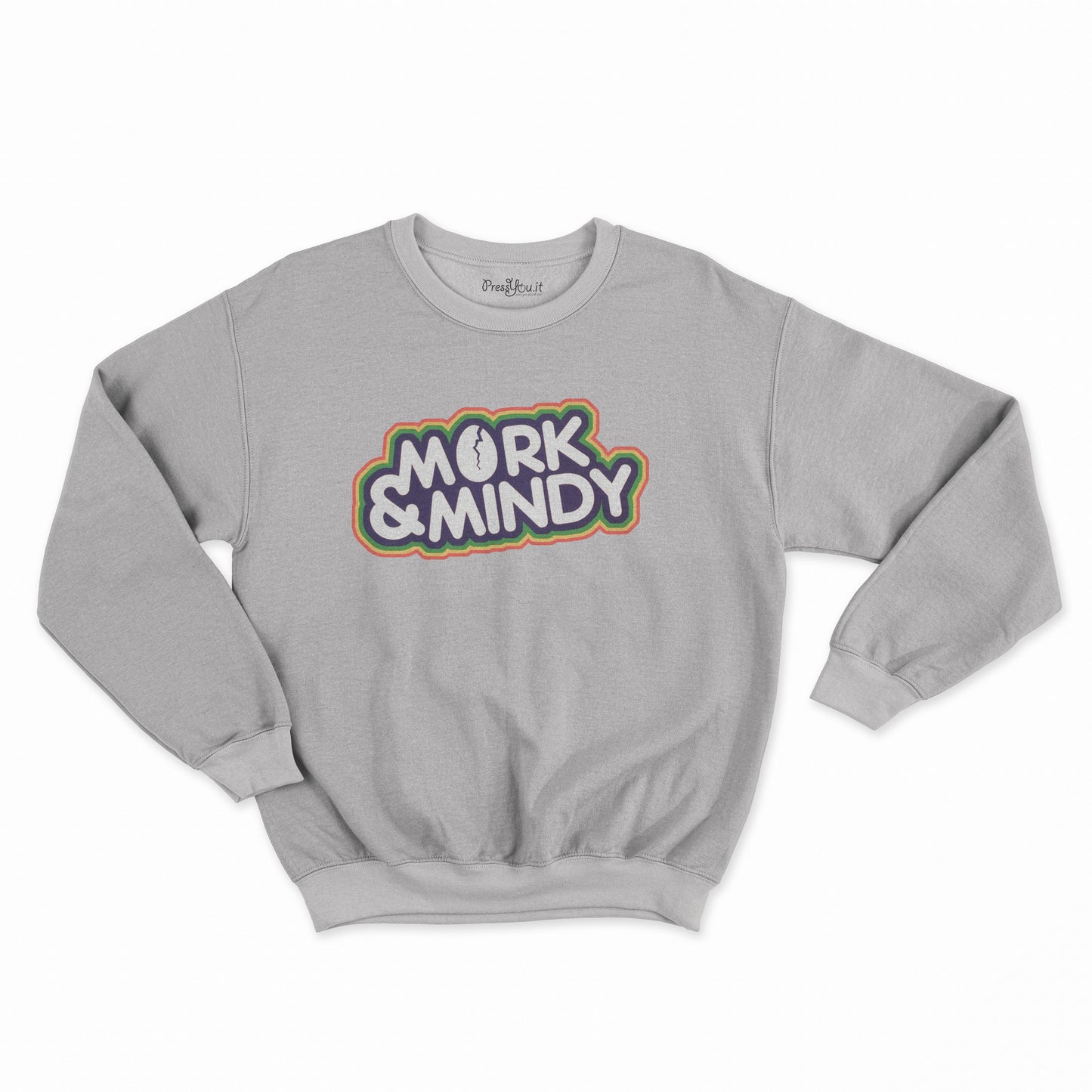 felpa girocollo unisex-mork & mindy