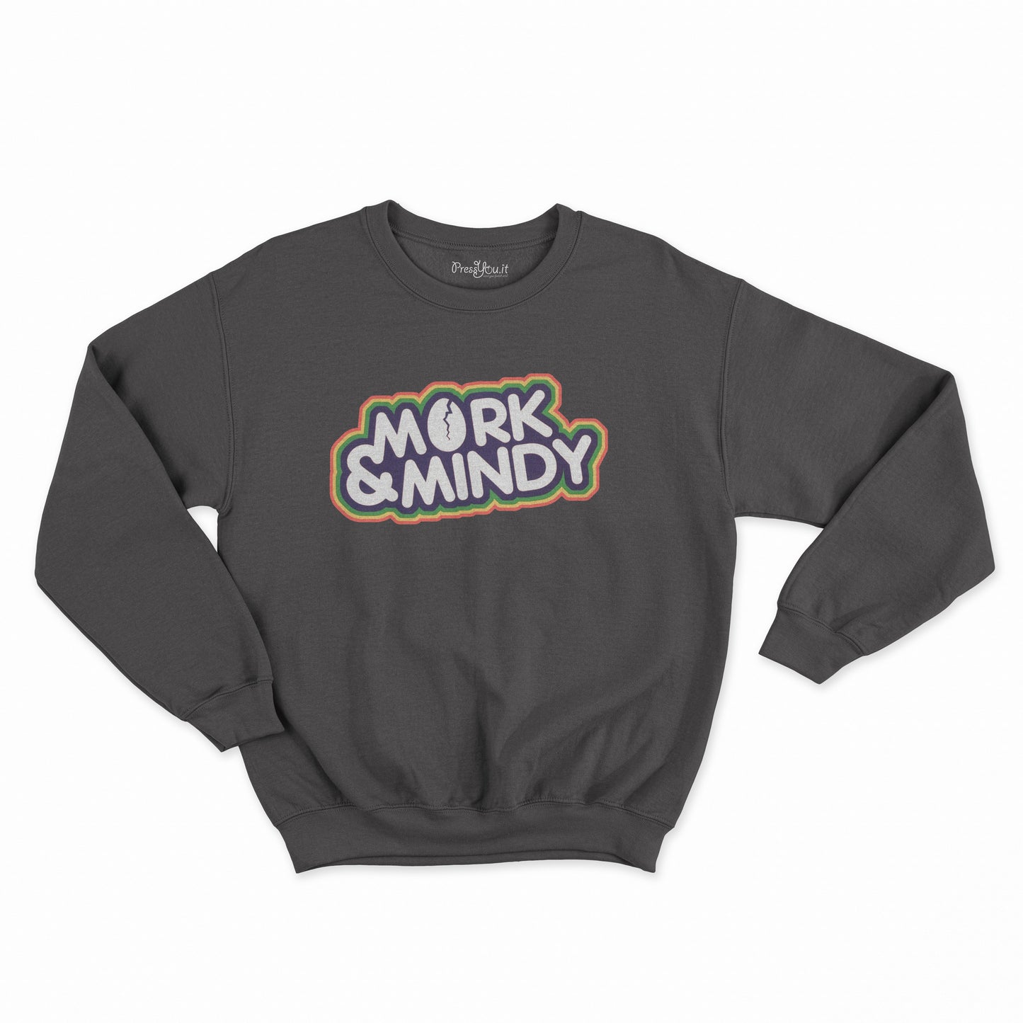 felpa girocollo unisex-mork & mindy