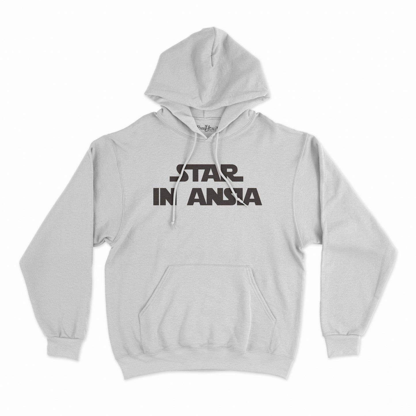 felpa con cappuccio unisex- star in ansia