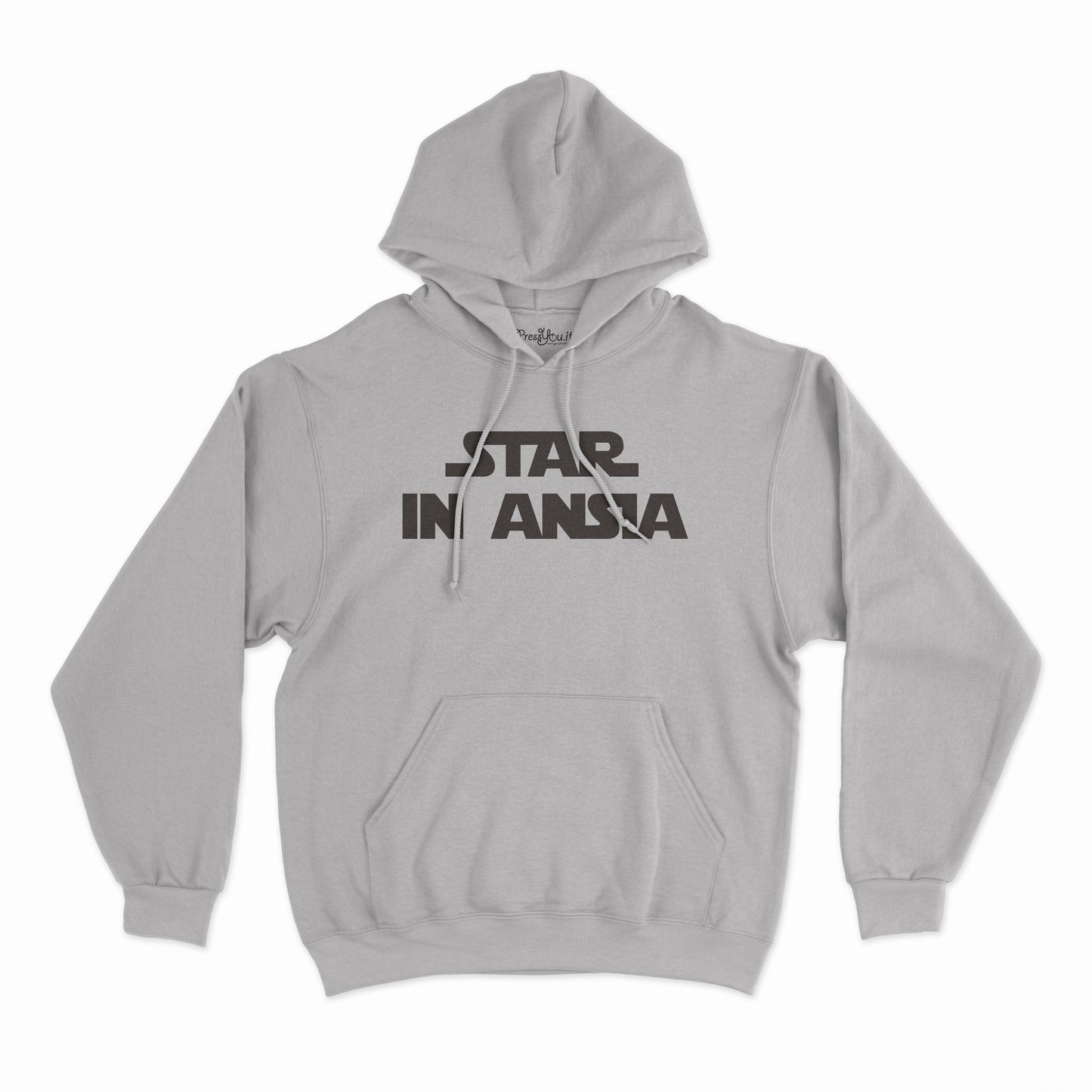 felpa con cappuccio unisex- star in ansia