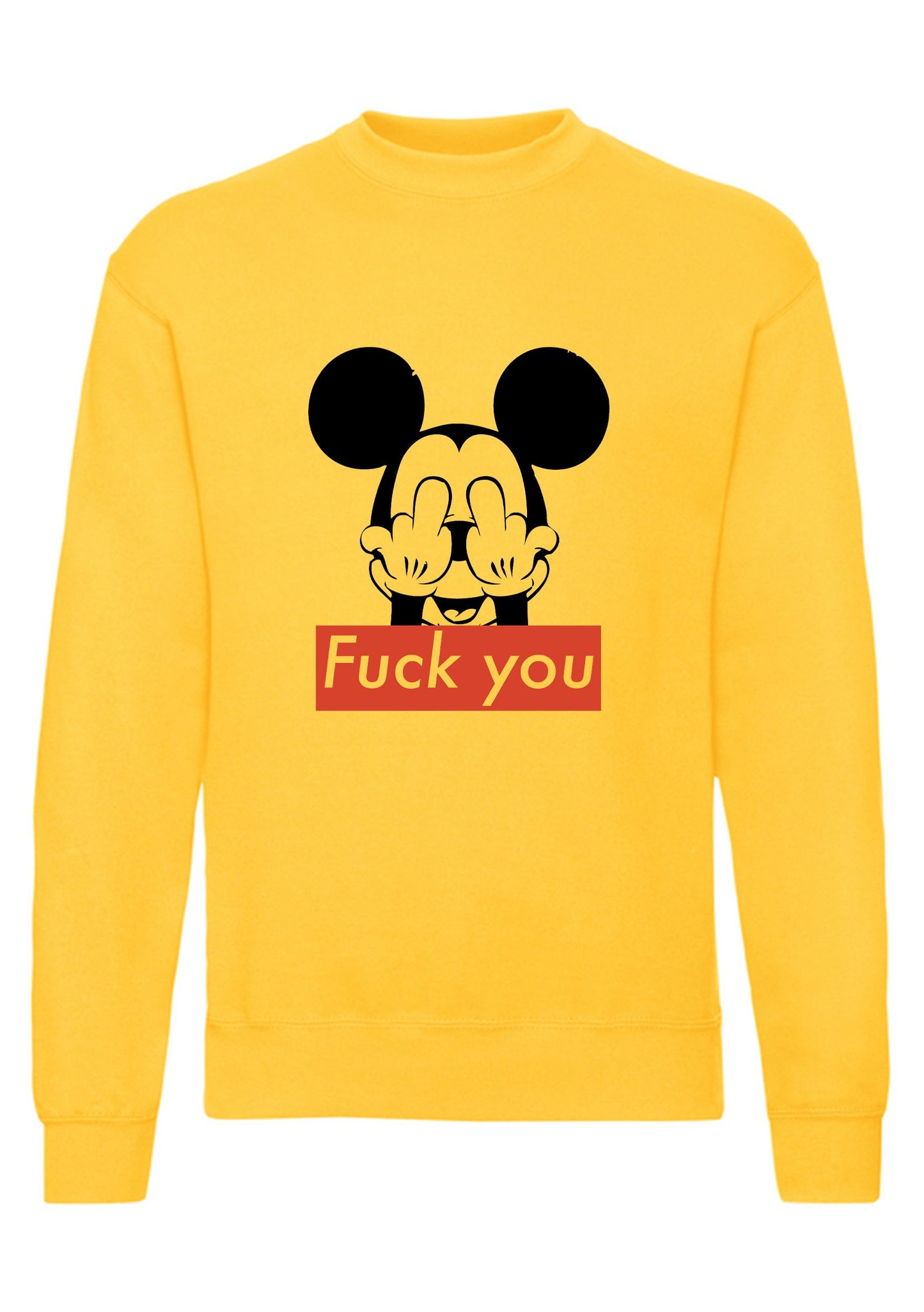 felpa girocollo unisex- fuck you topo