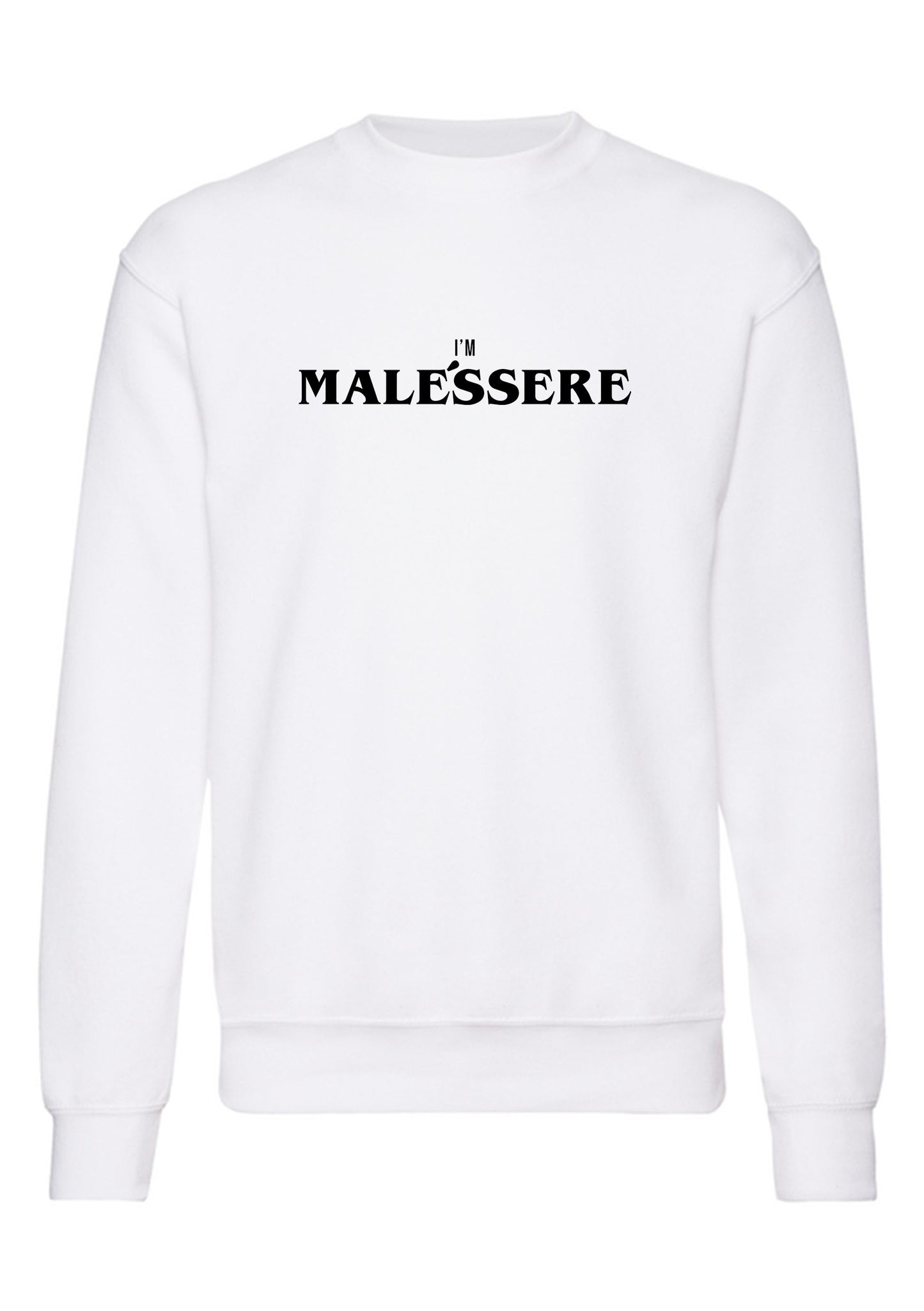 felpa girocollo unisex- i m malessere