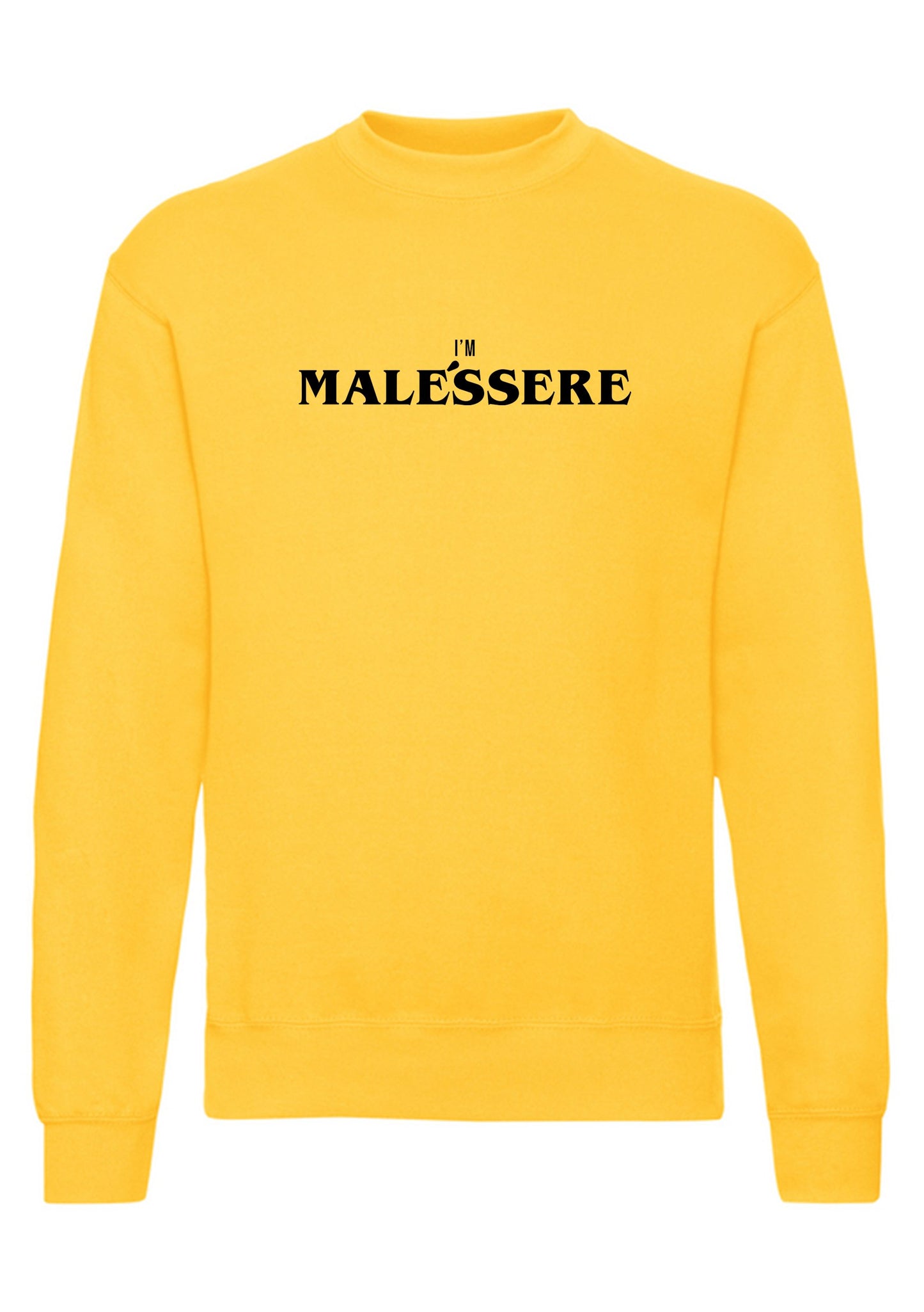 felpa girocollo unisex- i m malessere