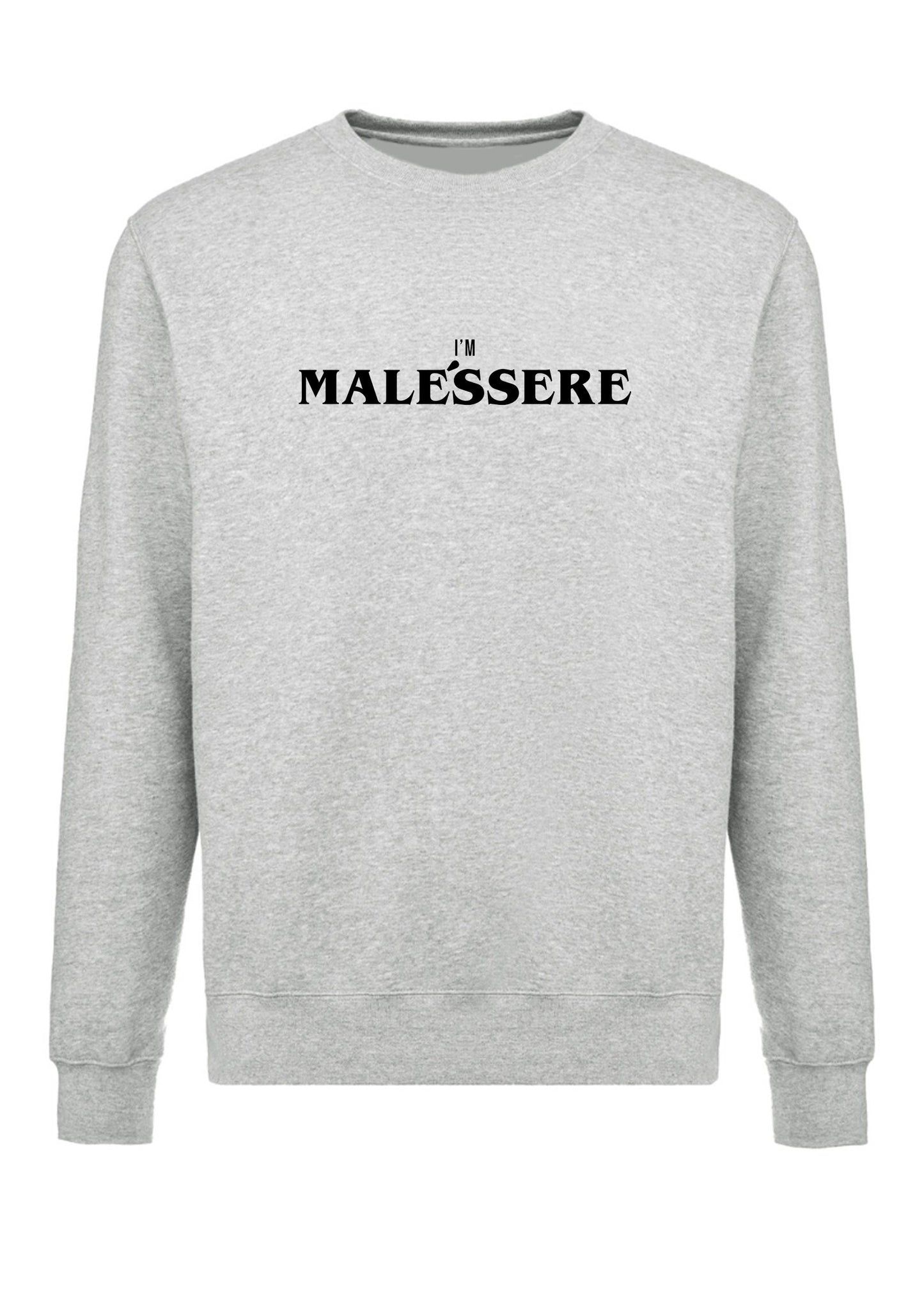 felpa girocollo unisex- i m malessere