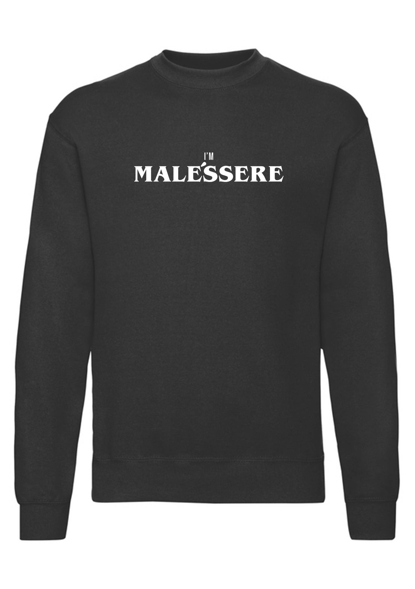 felpa girocollo unisex- i m malessere