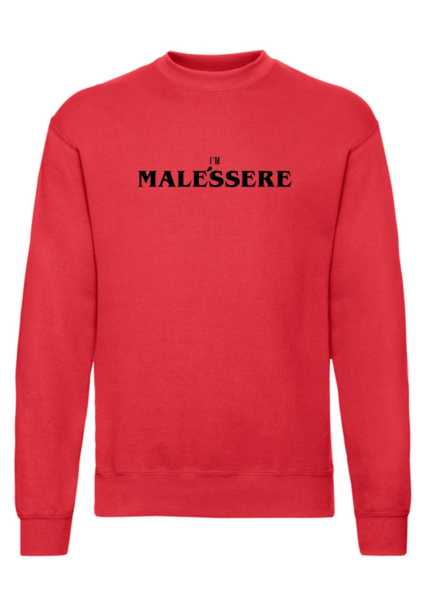 felpa girocollo unisex- i m malessere